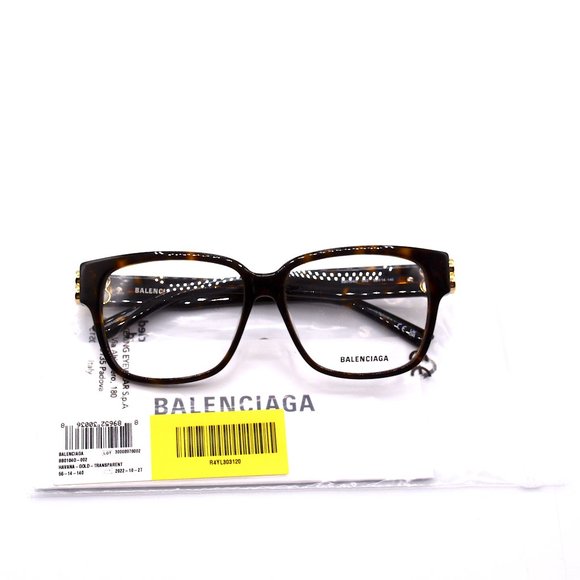NEW BALENCIAGA BB0104O 002 HAVANA AUTHENTIC EYEGLASSES FRAME - Picture 14 of 15